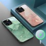 قابلة للتطبيق على Apple 15Pro Phone Case 13 Marble Pro Magnetic Excorption 14 Smudge 11 Gilding 12 Art 16 Advanced