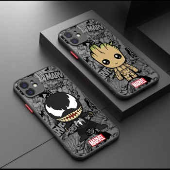 Marvel مناسبة لـ Apple 14Q الإصدار 13Plus العلامة التجارية العصرية XR Iron Man XS Spider-Man X Skin Feel