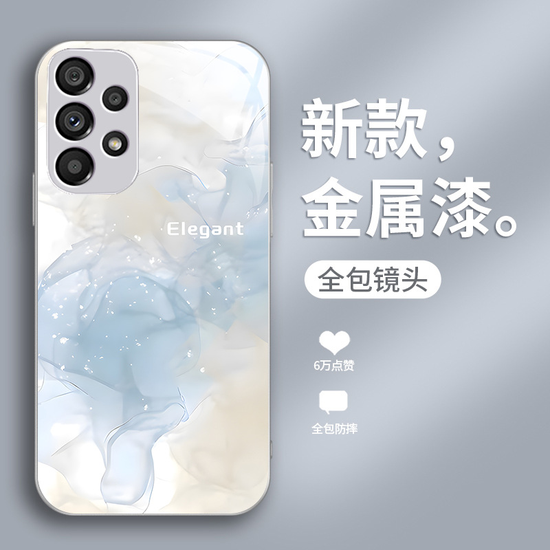 مناسبة لـ Samsung S9 تقديم حالة الهاتف المحمول S21 Niche Creative S10 Lradient Color S11e Liquid Glass Head مناسبة لـ Samsung S9 تقديم حالة الهاتف المحمول S21 Niche Creative S10 Lradient Color S11e Liquid Glass Head