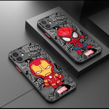 Marvel مناسبة لـ Apple 14Q الإصدار 13Plus العلامة التجارية العصرية XR Iron Man XS Spider-Man X Skin Feel