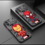 Marvel مناسبة لـ Apple 14Q الإصدار 13Plus العلامة التجارية العصرية XR Iron Man XS Spider-Man X Skin Feel