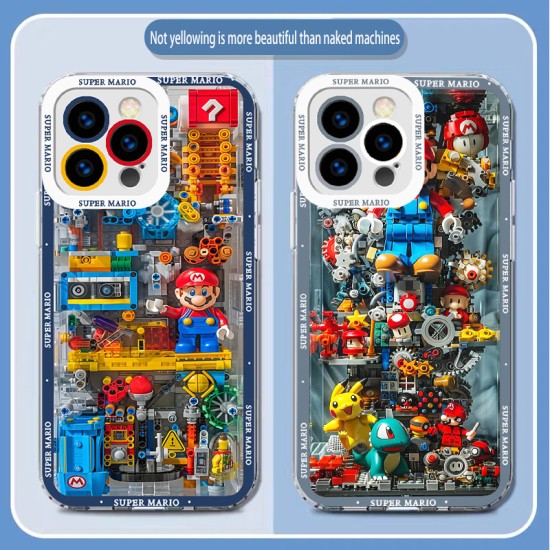 ينطبق على Apple 16 Propeir Case Pro Mechanical Mario 14 Lego Building Builds 13 Angel Eye Max Anti-Fall 11 Package Package