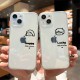 نص زوجان مناسب لـ Apple 16 Phone Case 15 Heartbeat 14 Highlend Sense 13 Niche 12 فريدة من نوعها 11 قذيفة ناعمة شاملة