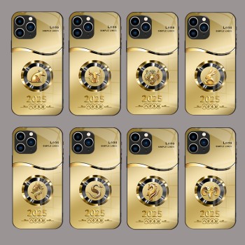 ينطبق على Apple 13 Mobile Phone Case New Plus2025 Zodiac 12 Luxury 15 Hightend 16 Promax Glass