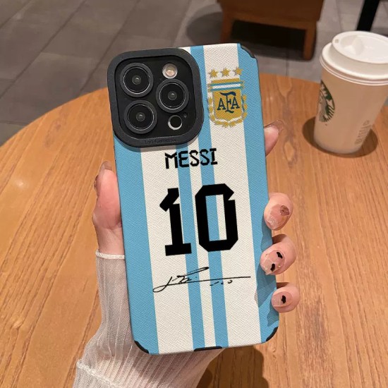 نموذج 17Pro Messi مناسب لـ 17Promax 17 17Air Case Streate Stread 16 16 Promax Anti-Fall 15 11