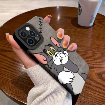 كفرات توم وجيري لأجهزة الأيفون المقاومة للخدش والسقوط