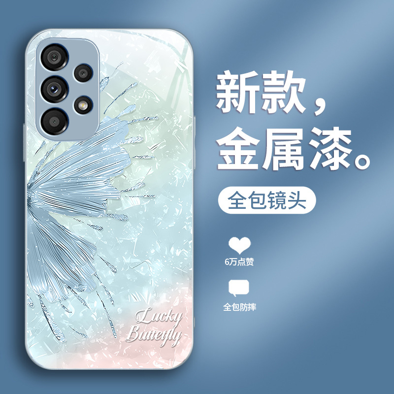 مناسبة لـ Samsung S20FE Lucky Butterfly 22ins Wind S8 Bradient S21 Creative 40 شاملة تمامًا لضادة السائل الفائق المضاد للسقوط مناسبة لـ Samsung S20FE Lucky Butterfly 22ins Wind S8 Bradient S21 Creative 40 شاملة تمامًا لضادة السائل الفائق المضاد للسقوط