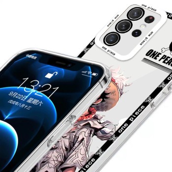قطعة واحدة مناسبة لشركة Samsung S22 Anime S23Puls Luffy A32 Zoro Ultra Eye Shell Plus Plus