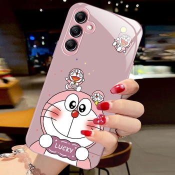مناسبة لـ Samsung A33 Doraemon A72 الزجاج السائل Fe الزوجين A54 Dingdang Cat A73 Cartoon S30 الرجال والنساء