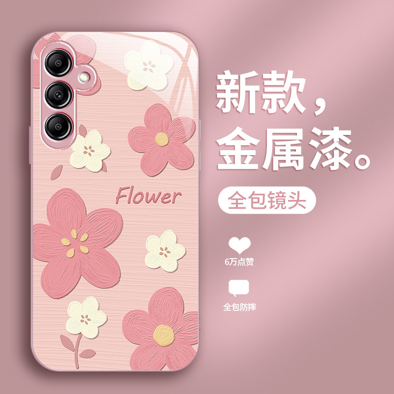 مناسبة ل Samsung A32 Phone Case A14 Glass A20 Flower مناسبة ل Samsung A32 Phone Case A14 Glass A20 Flower