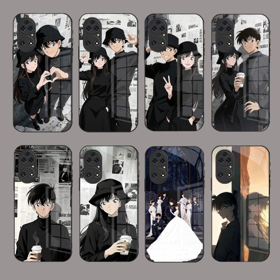 ينطبق على Huawei P80 Case Mobile Phone Case P70 Cartoon P60 Newspaper Conan X70i Xiaolan X60 زوجين Mate70