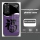 ينطبق على Redmi note11tpro Case Mobile Case Light Luxury Simple Treasure God Lease Frasnable Atmospheric Glass Creative Anti-Fall