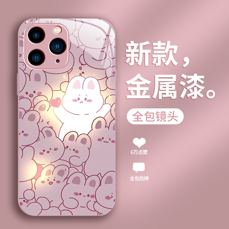 ينطبق على Apple 12 Mini Luminous Rabbit 11 Xiaoxin 12 Xiaoba 13 Xiaozhu 14 Wala Wala XS Liquid Anti-Fall ينطبق على Apple 12 Mini Luminous Rabbit 11 Xiaoxin 12 Xiaoba 13 Xiaozhu 14 Wala Wala XS Liquid Anti-Fall