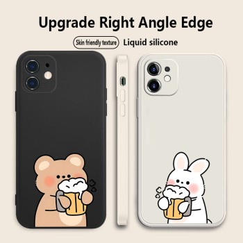 قابلة للتطبيق على iPhone 13 Phone Case 12 Line Puppy 11 Cute 16 Rubik's Cube XS Creative X Drink Beer Prop