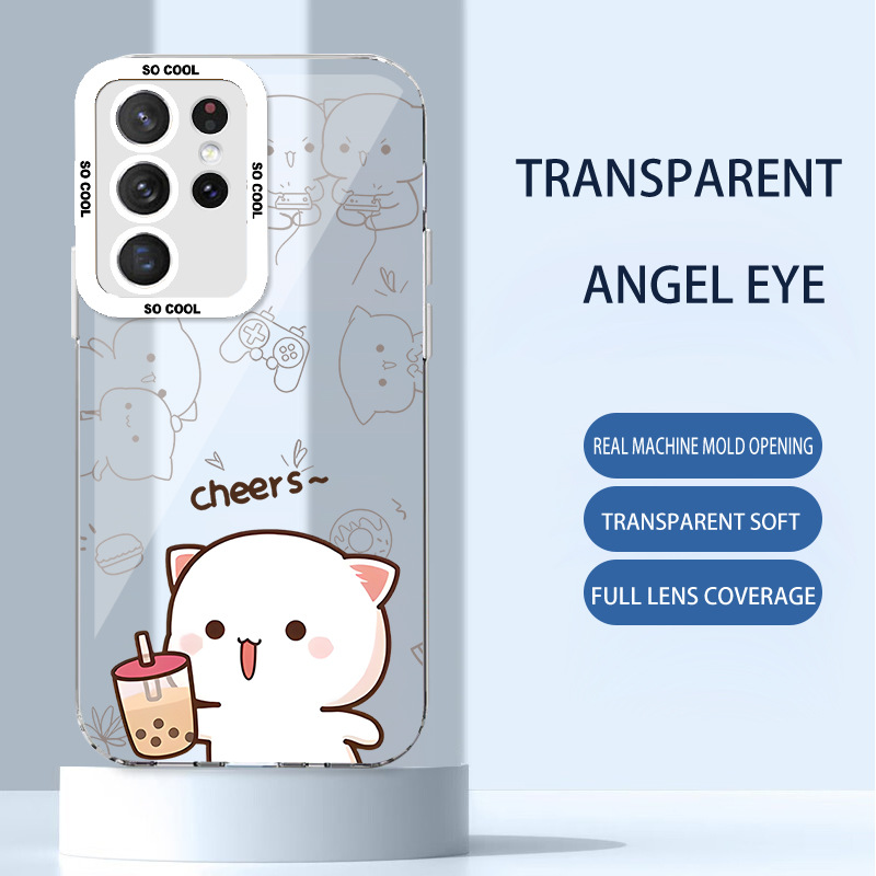 مناسبة لـ Samsung A13 Phone Case 32 Liquid Glass S22 Ultra Peach Cat 24 زوجين بالإضافة إلى حزمة حليب كاملة مناسبة لـ Samsung A13 Phone Case 32 Liquid Glass S22 Ultra Peach Cat 24 زوجين بالإضافة إلى حزمة حليب كاملة