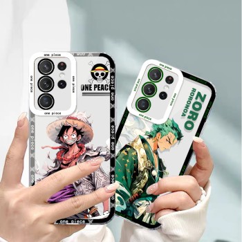 قطعة واحدة مناسبة لشركة Samsung S22 Anime S23Puls Luffy A32 Zoro Ultra Eye Shell Plus Plus