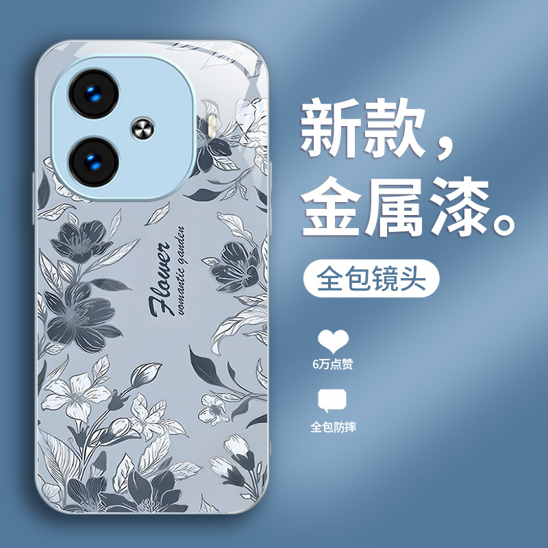 مناسبة لـ Vivoy200 Phone Case S30 Flower S20 Small Fresh X70 Painted Z9 Light Luxury S17 Liquid 50 Comple مناسبة لـ Vivoy200 Phone Case S30 Flower S20 Small Fresh X70 Painted Z9 Light Luxury S17 Liquid 50 Comple