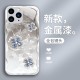 ينطبق على Apple 13/Plus مذهب من أربع أوراق Clover Apple 13Pro Liquid Glass Glass Lens متكاملة مضادة للسقوط متقدمة