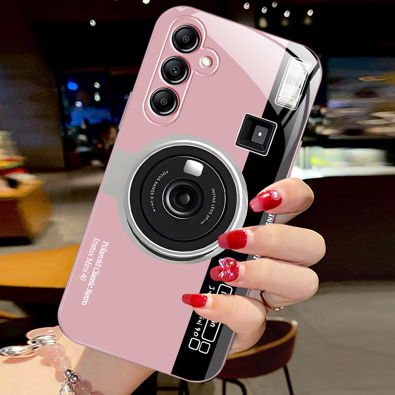 مناسبة لـ Samsunga32 New Creative Camera A52S Metal Liquid Glass Shell A54 Cluse-Intivicive S21FE مناسبة لـ Samsunga32 New Creative Camera A52S Metal Liquid Glass Shell A54 Cluse-Intivicive S21FE