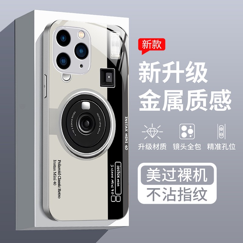 ينطبق على Apple 15/Pro/Plus Creative Camera Apple 11Pro Liquid Glass Shell الكامل المضاد للهبوط ينطبق على Apple 15/Pro/Plus Creative Camera Apple 11Pro Liquid Glass Shell الكامل المضاد للهبوط