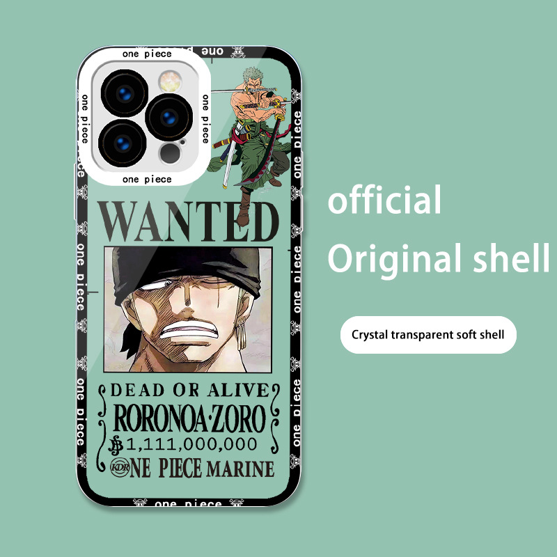 قطعة واحدة مناسبة لـ Apple 15plus Zoro 13 Luffy 12 Animation XS Transparent Mini Covere Convers قطعة واحدة مناسبة لـ Apple 15plus Zoro 13 Luffy 12 Animation XS Transparent Mini Covere Convers