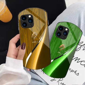 ينطبق على Apple 15Promax Longyou Tianxia 14/13 Oval Pro Wood Grain 11 Simple XR Meteor XS Glass Model