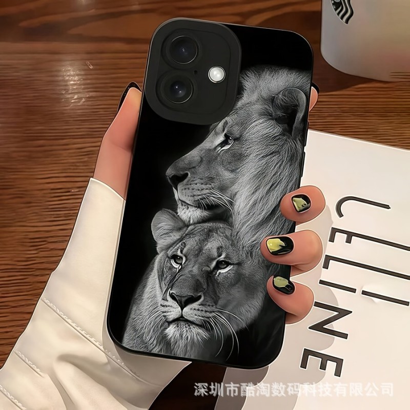 جراب هاتف محمول الأسد المناسب لهواتف ابل ايفونiPhone16promax Apple 15 14pro/13/12/14 جراب هاتف محمول الأسد المناسب لهواتف ابل ايفونiPhone16promax Apple 15 14pro/13/12/14