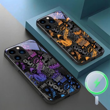 تنطبق على Apple 14 Promax Phone Case 15 Trendy Brand Graffiti 16 Creative 11 Personality 12 Magnetic 13 Bradient Weird