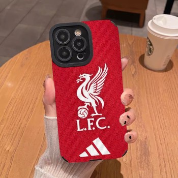 شعار فريق ليفربول مناسب لـ Apple 16 16Promax 16 16Pro 15 14 غطاء واقعي 13 12 11 7