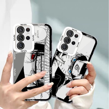 ينطبق على Samsung A52 Naruto 20/21 Naruto S24Pro Uchiha Itachi 22 مانجا اليابانية 32 الشفافة 51 مكافحة السقوط