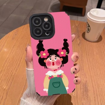 فتاة مضحكة 17 17Pro 17Air 17Promax قابلة للتطبيق على Apple 16 16Promax 16 حالة الحماية