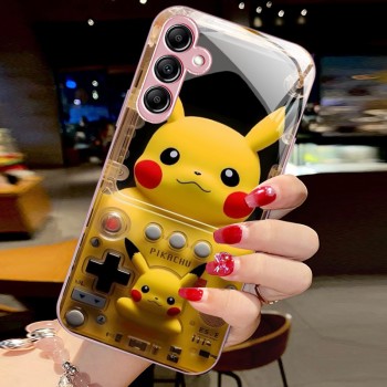 مناسبة لـ Samsung A72 Pikachu S21 Game Console 25 Cartoon Fe Glass Shell 20 يمكن شحنها A14 شاملة شاملة