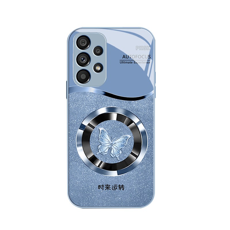 مناسبة لـ Samsung S25 Ultra Case S20 Ring Butterfly S21 Liquid S22 Fashion S23 Drop-Proof Plugh Full Package مناسبة لـ Samsung S25 Ultra Case S20 Ring Butterfly S21 Liquid S22 Fashion S23 Drop-Proof Plugh Full Package