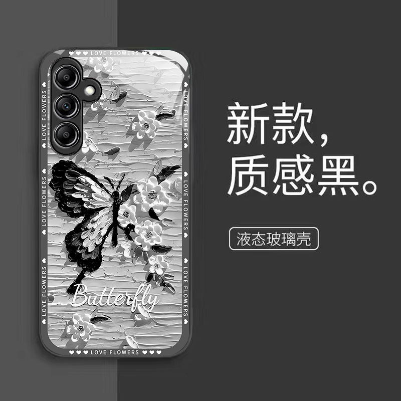 الطلاء الزيتي الفراشة مناسبة لـ Samsung A70 CASE A14 FULLACESS FE-Vall ANDER A20 A30 ANDER GLASS 50 FASHION الطلاء الزيتي الفراشة مناسبة لـ Samsung A70 CASE A14 FULLACESS FE-Vall ANDER A20 A30 ANDER GLASS 50 FASHION