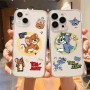 ينطبق على Apple 15 Plus Phone Case XR Cat و Mouse XS Tom 16 Jerry 12 Men and Women