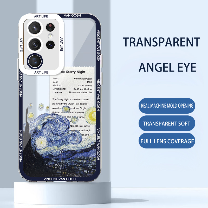 مناسبة لـ Samsung S23 Ultra Van Gogh 20 Shell Shell A54 Painting A52 Art A13 Labely Puzzle A32 anti fall مناسبة لـ Samsung S23 Ultra Van Gogh 20 Shell Shell A54 Painting A52 Art A13 Labely Puzzle A32 anti fall
