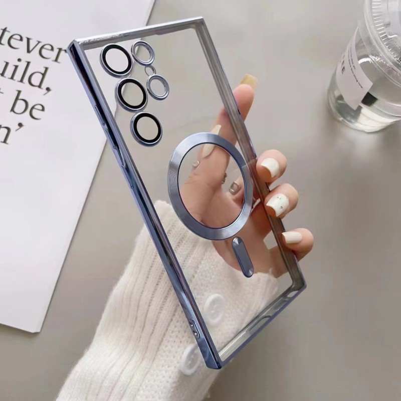 مناسبة لـ Samsung S25 Ultra Mobile Phone Case Electrodlated Magnetric Soft Case S22+ تأتي مع حالة حماية فيلم العدسة 21 مناسبة لـ Samsung S25 Ultra Mobile Phone Case Electrodlated Magnetric Soft Case S22+ تأتي مع حالة حماية فيلم العدسة 21