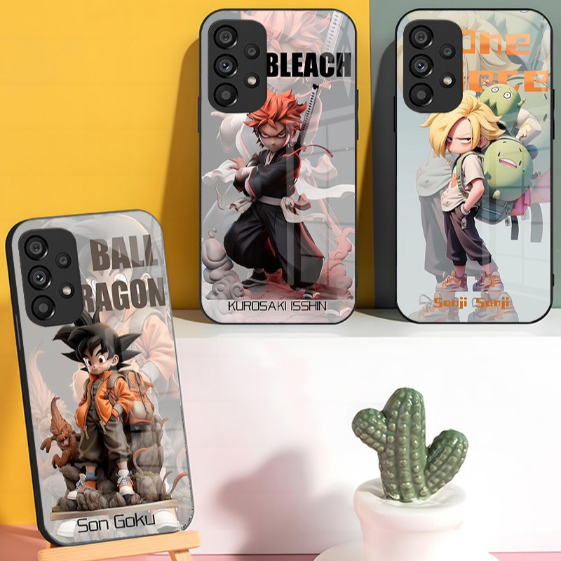 مناسبة لـ Samsung S23 Ultra One Piece 20 Dragon Ball S11 Luffy & Zoro S8 Glass 23 Goku Fe Anti-Fall مناسبة لـ Samsung S23 Ultra One Piece 20 Dragon Ball S11 Luffy & Zoro S8 Glass 23 Goku Fe Anti-Fall