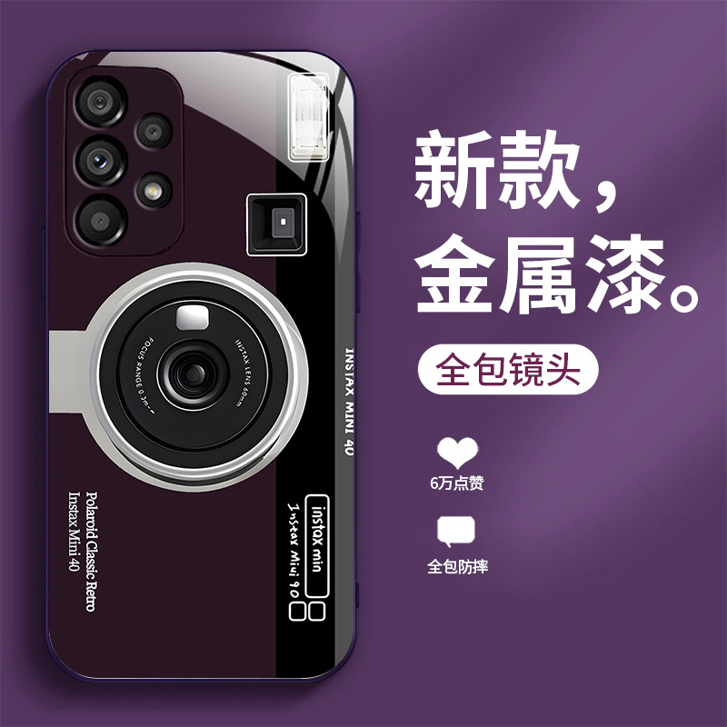 مناسبة لـ Samsung S11Plus New Creative Camera S21 Metal Liquid Glass Shell S30 S21FE شاملة شاملة مناسبة لـ Samsung S11Plus New Creative Camera S21 Metal Liquid Glass Shell S30 S21FE شاملة شاملة