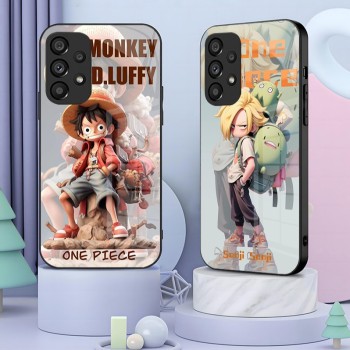 مناسبة لـ Samsung S23 Ultra One Piece 20 Dragon Ball S11 Luffy & Zoro S8 Glass 23 Goku Fe Anti-Fall