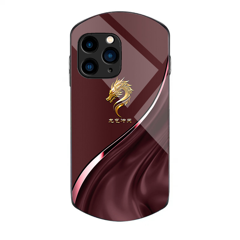 ينطبق على Apple 15 Dragon Qi Chongtian 13max Oval 11 Cloth Pattern 12mini Anti-Fall iPhone x aliexpress ينطبق على Apple 15 Dragon Qi Chongtian 13max Oval 11 Cloth Pattern 12mini Anti-Fall iPhone x aliexpress