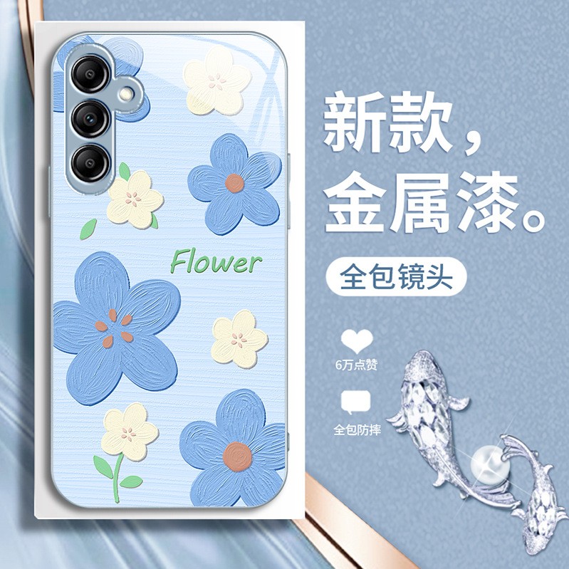 مناسبة ل Samsung A32 Phone Case A14 Glass A20 Flower مناسبة ل Samsung A32 Phone Case A14 Glass A20 Flower