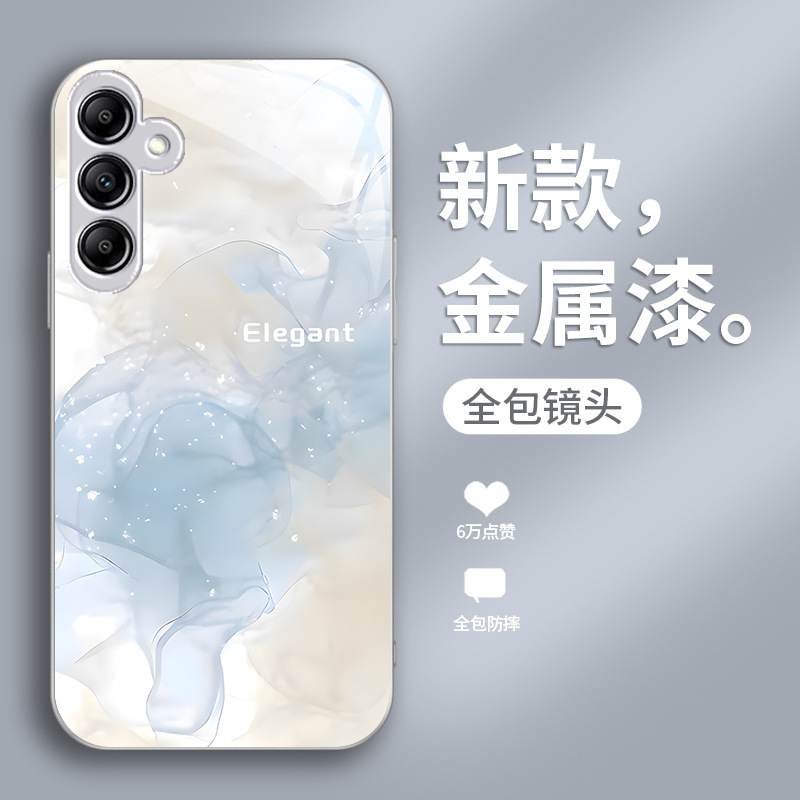 مناسبة لـ Samsung A14 تقديم حالة الهاتف المحمول A20 Niche Creative A30 Lradient Color S11 Liquid Glass Beend مناسبة لـ Samsung A14 تقديم حالة الهاتف المحمول A20 Niche Creative A30 Lradient Color S11 Liquid Glass Beend