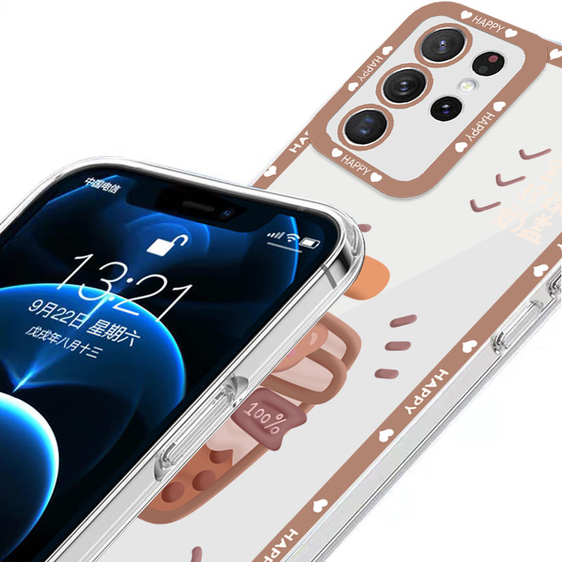 مناسبة لـ Samsung S25 CASE A36 Cartoon S21 Milk Cover Bear Fe Milk Tea 55 Creative A14 Angel Eye Soft Shell مناسبة لـ Samsung S25 CASE A36 Cartoon S21 Milk Cover Bear Fe Milk Tea 55 Creative A14 Angel Eye Soft Shell