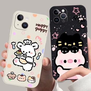 قابلة للتطبيق على iPhone16 Case Phone Case XS Animal 15 Creative 14 Cartoon 13 Dog 12 Silicone 11 Aliexpress Delivery