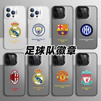 شعار فريق كرة القدم 17Promax 17Pro حالة وقائية تنطبق على Apple 16 17 17Air 16Promax Hard Shell