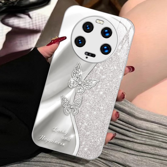مناسبة لـ Xiaomi 15Pro Phone Phone Case 14 Crystal Flash Butterfly 13 Metal Liquid 12
