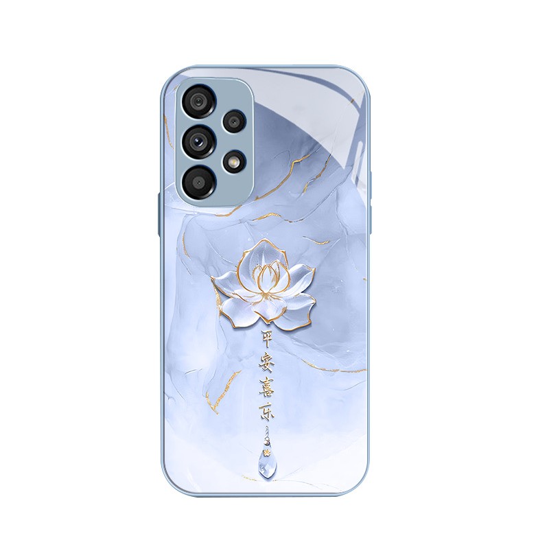 الحبر والغسيل لوتس مناسبة ل Samsung S30 Mobile Phone Case Pro Highlend Sense S25 الصينية S24 Glass Fashion الحبر والغسيل لوتس مناسبة ل Samsung S30 Mobile Phone Case Pro Highlend Sense S25 الصينية S24 Glass Fashion
