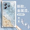 مناسب لـ Redmi K80 Case Mobile Phone K70 Beach Wave K60 Shell 40 Metal Paint 30 Summer Pro Flower Lanyard مناسب لـ Redmi K80 Case Mobile Phone K70 Beach Wave K60 Shell 40 Metal Paint 30 Summer Pro Flower Lanyard