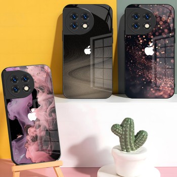 ينطبق على OnePlus ACE5 Case Pro Wood Grain Leather 9r Apple Pattern 3V Smoke 1+10 Glass 13R Creational